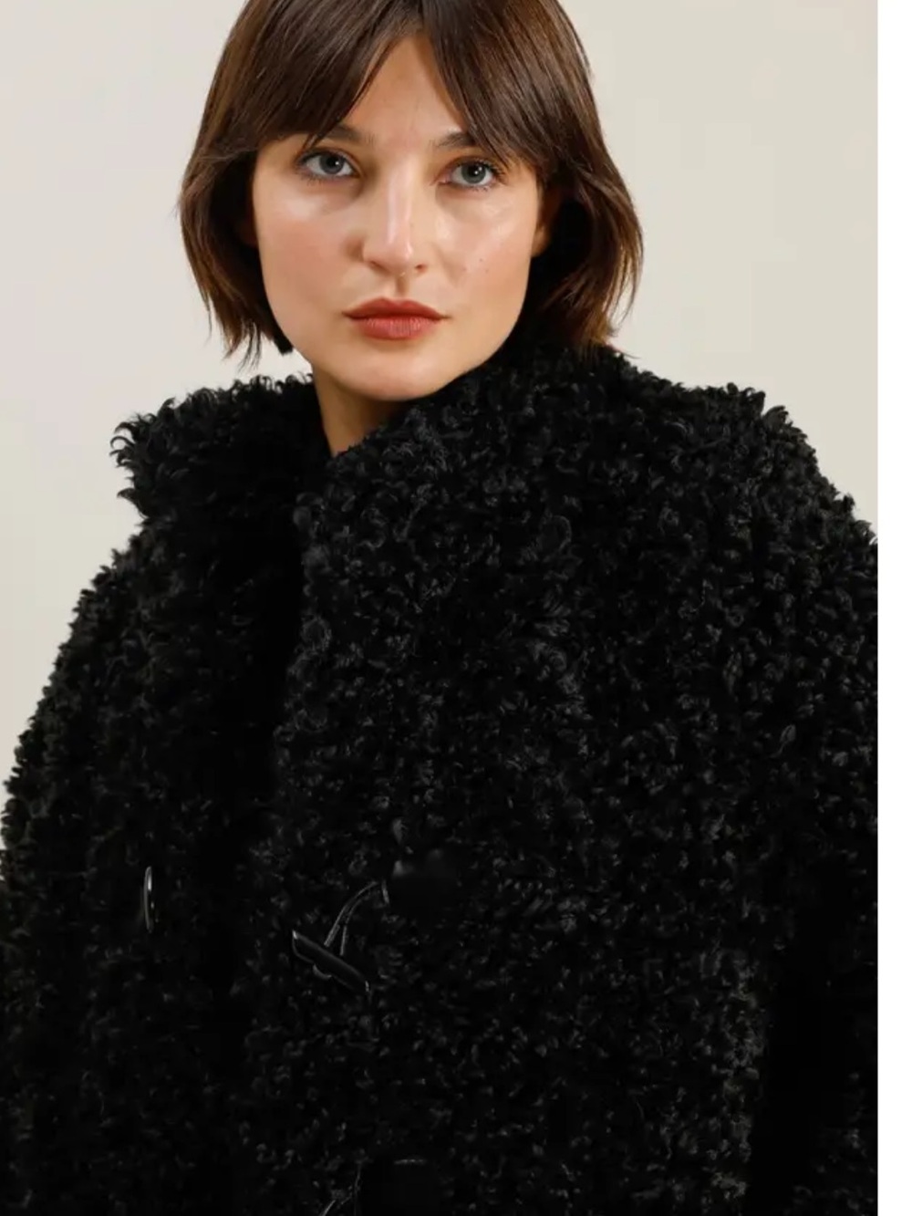 Nasty Gal Shaggy Curly Faux Fur Jacket